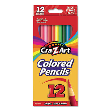 Cra-Z-Art® Colored Pencils, 12 Assorted Lead-barrel Colors, 12-set freeshipping - TVN Wholesale